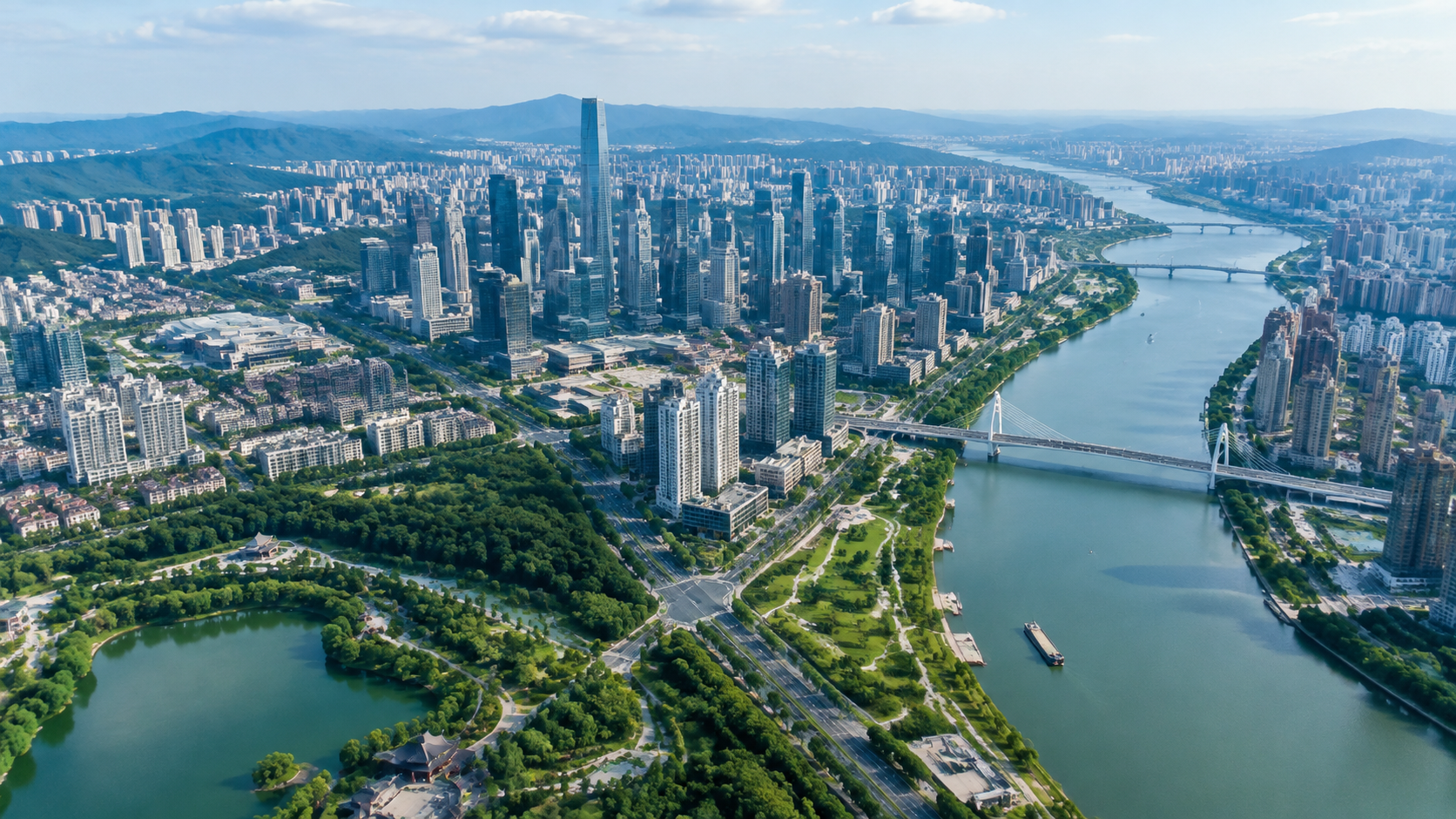 GeoForge 倾斜摄影转换成果的城市尺度预览